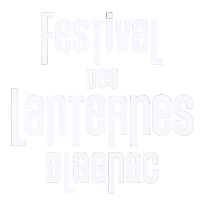 logo festival des lanternes blagnac blanc